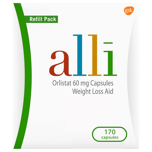 alli Diet Weight Loss Supplement Pills, Orlistat 60Mg Capsules, 170 Count