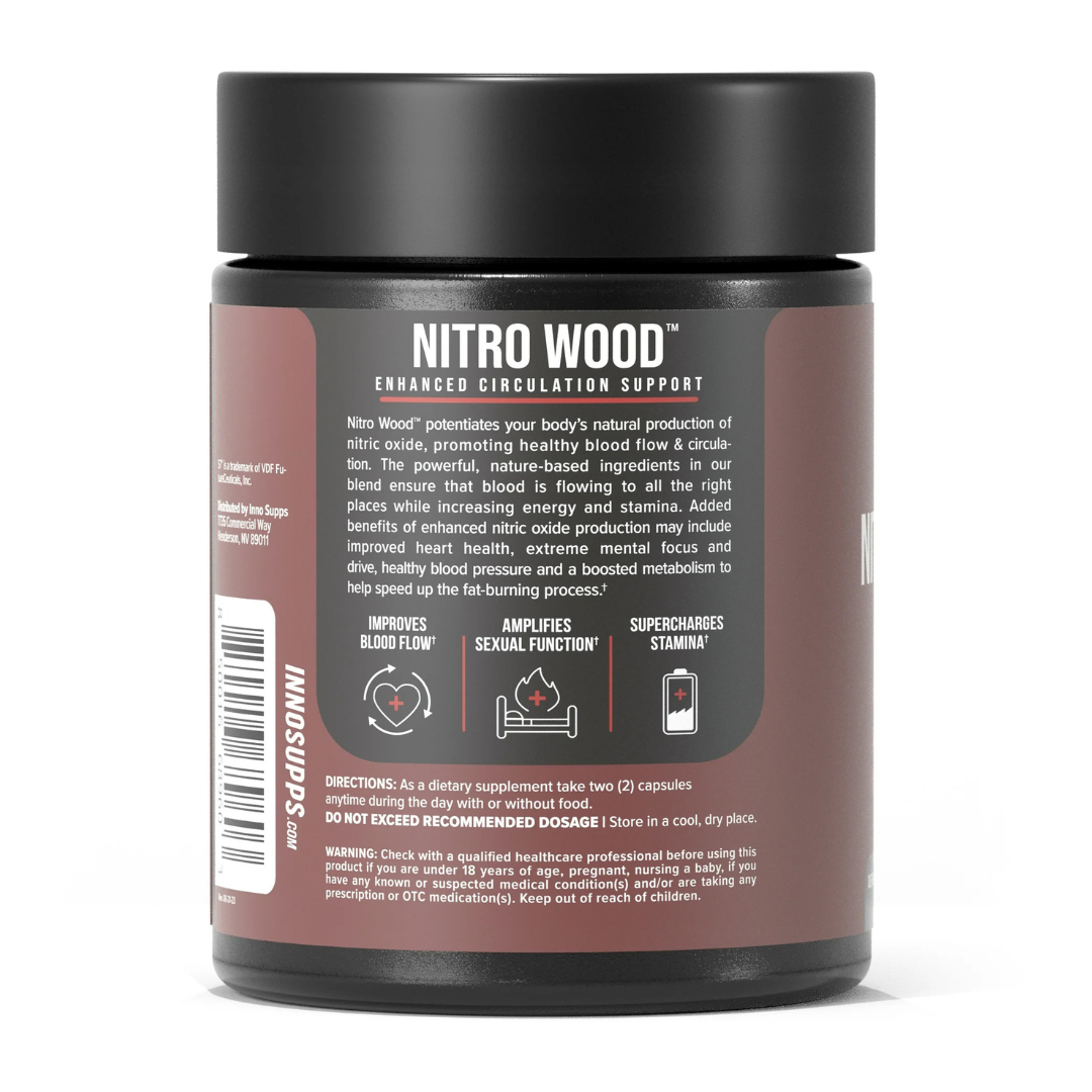 Inno Supps Nitro Wood - Reduce Swelling, Enhance Circulation, and Supercharge Sexual Function*