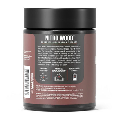 Inno Supps Nitro Wood - Reduce Swelling, Enhance Circulation, and Supercharge Sexual Function*